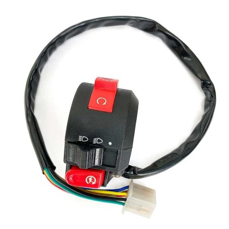 Pièces détachées Dirt bike, Pit bike Commodo 3 fonctions - Broche mÃ¢le LMR PARTS
