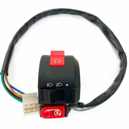 Pièces détachées Dirt bike, Pit bike Commodo 3 fonctions - Broche mÃ¢le LMR PARTS