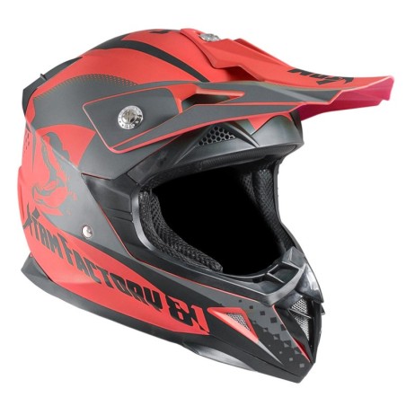Casque enfant cross XTRM - rouge