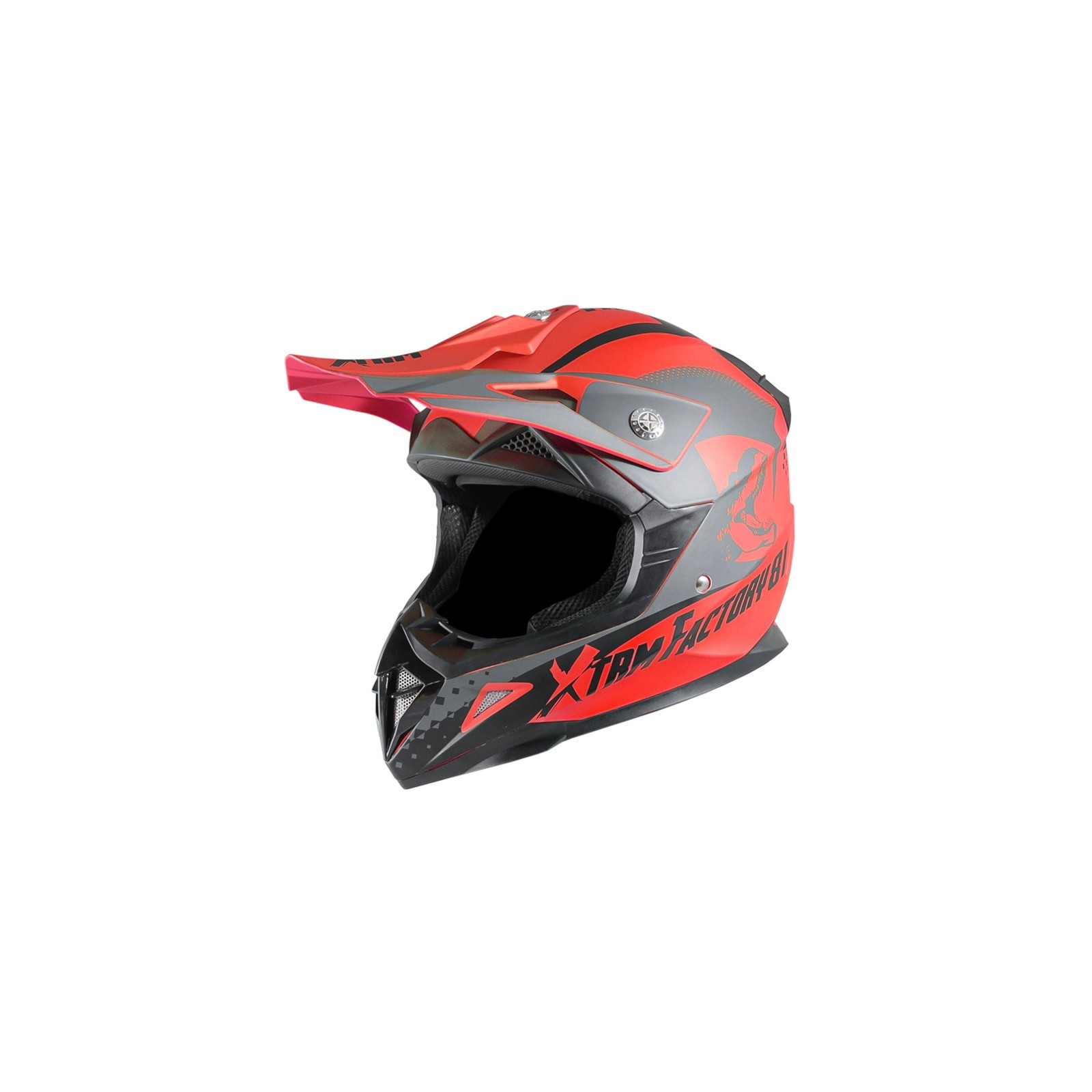 Casque enfant cross XTRM - rouge