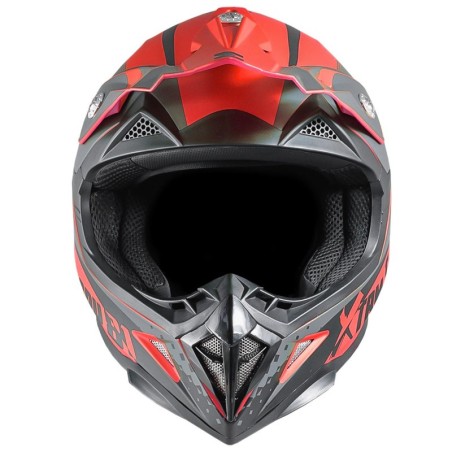Casque enfant cross XTRM - rouge