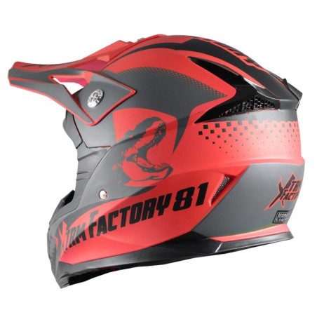 Casque enfant cross XTRM - rouge