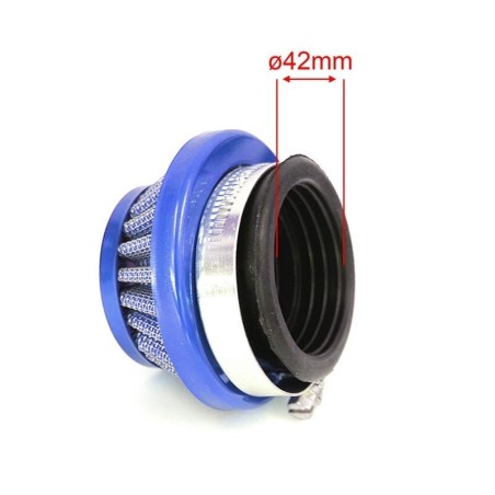 Pièces détachées Dirt bike, Pit bike Filtres à air et filtre essence Pocket bike Ã¸60mm - Bleu LMR PARTS