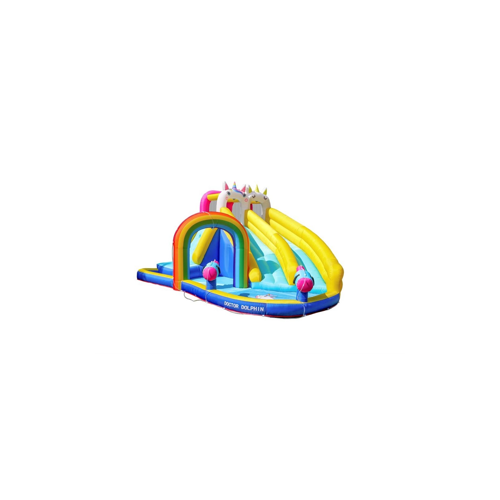 Château gonflable licorne enfant avec souffleur 750w