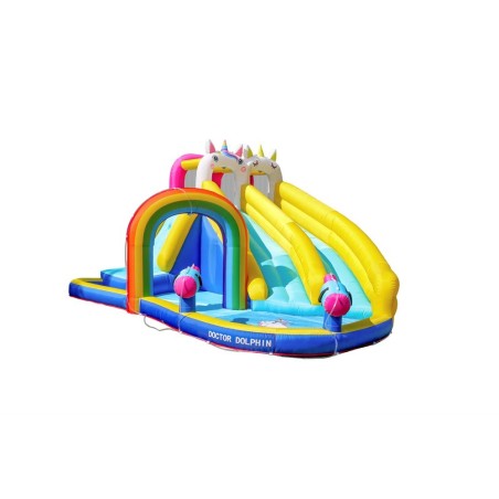 Château gonflable licorne enfant avec souffleur 750w