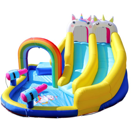 Château gonflable licorne enfant avec souffleur 750w