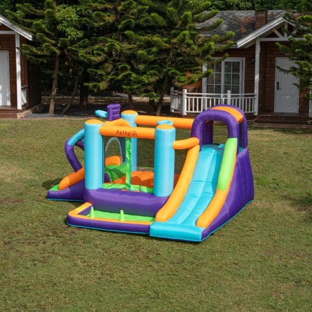 Château gonflable enfant Jump'n fun avec aire de jeux et souffleur 450w