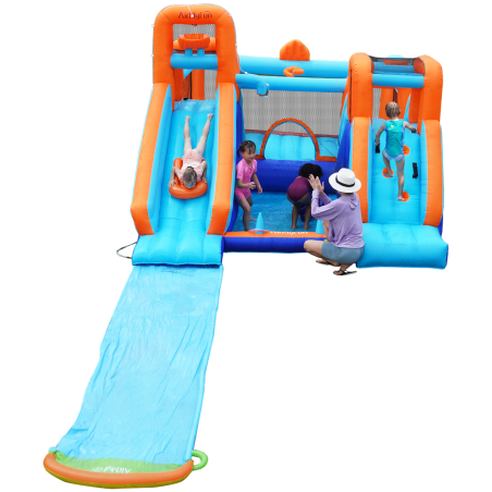 Parc aquatique enfant Waterslide avec aire de jeux et souffleur 750w