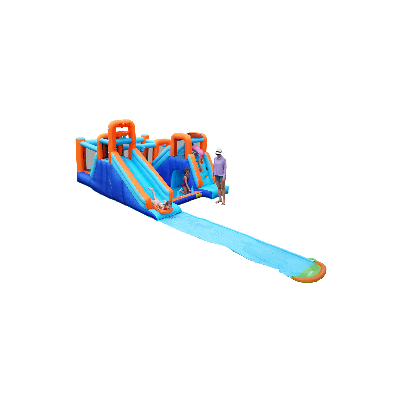 Parc aquatique enfant Waterslide avec aire de jeux et souffleur 750w