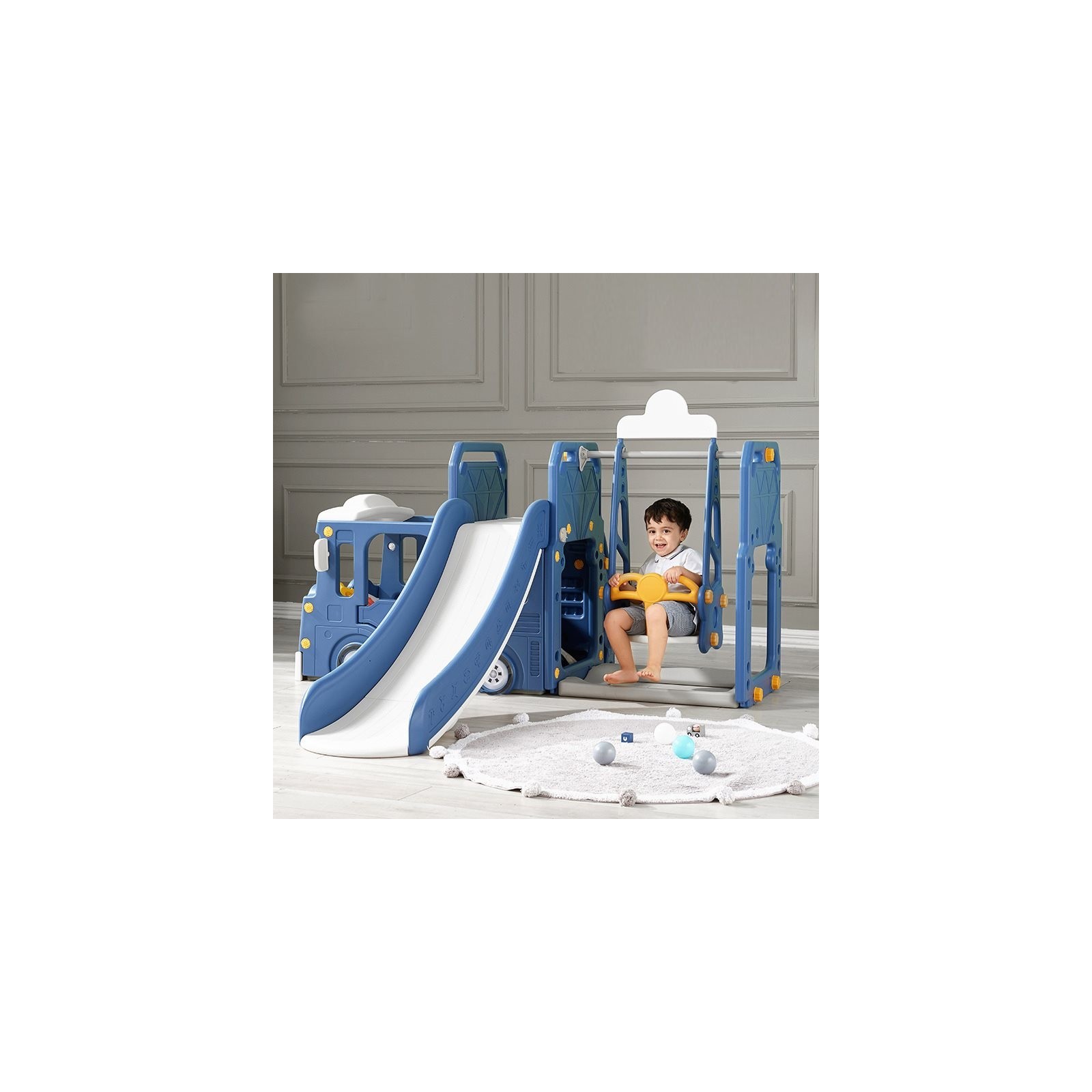 Aire de jeux camion et toboggan LeMiniRider FunTruck