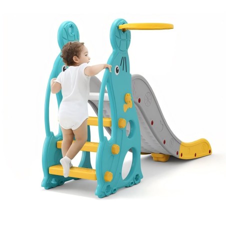 Toboggan Enfant avec Panier de Basket LeMiniRider Fun Sea Lion