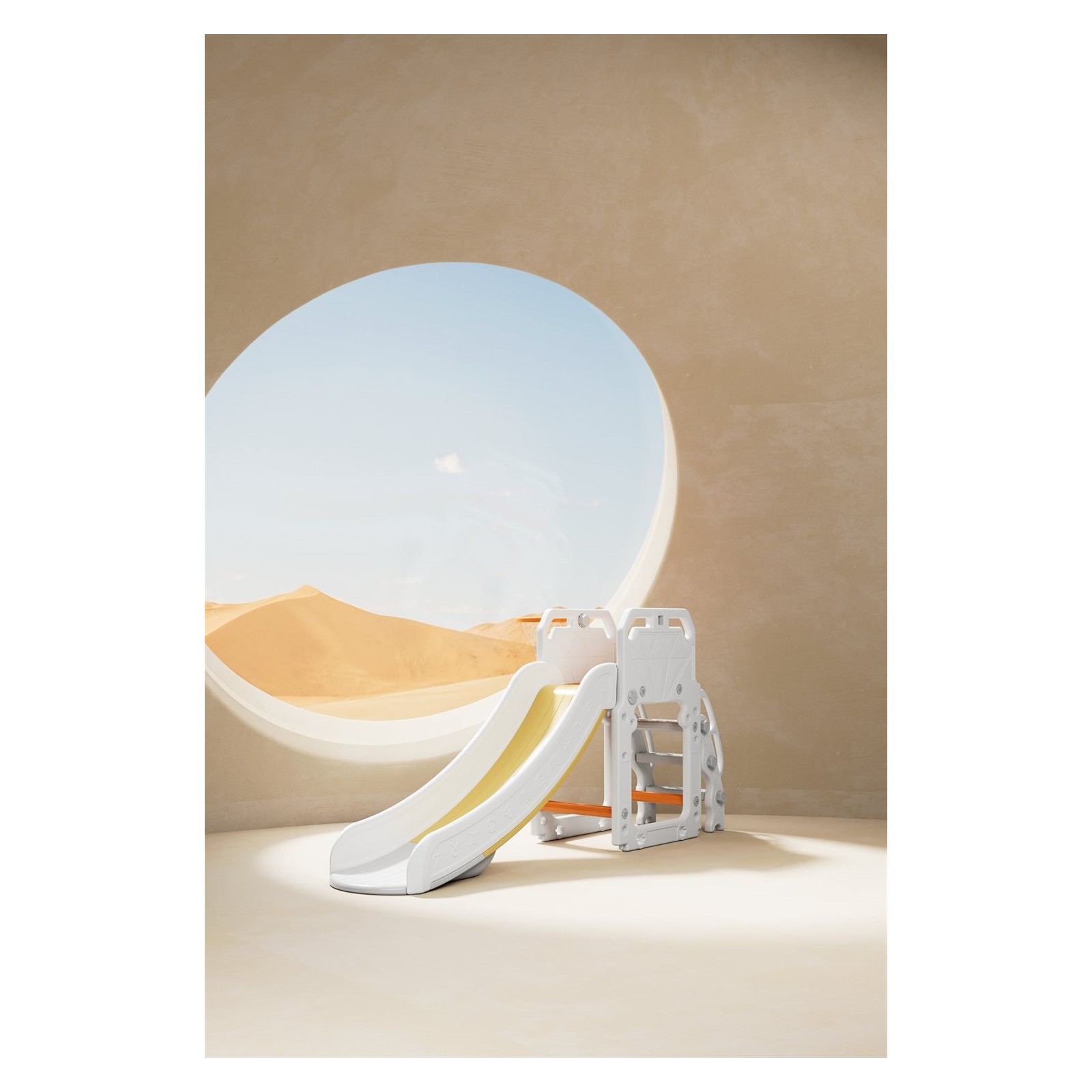 Toboggan enfant avec Panier de Basket LeMiniRider Fun Slide XL