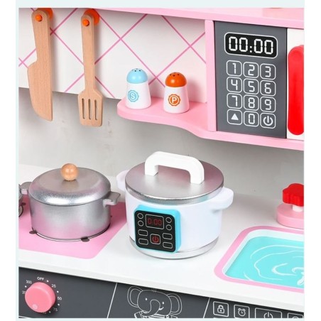 Cuisine enfant en Bois avec accessoires - LeMiniRider Emma's Kitchen