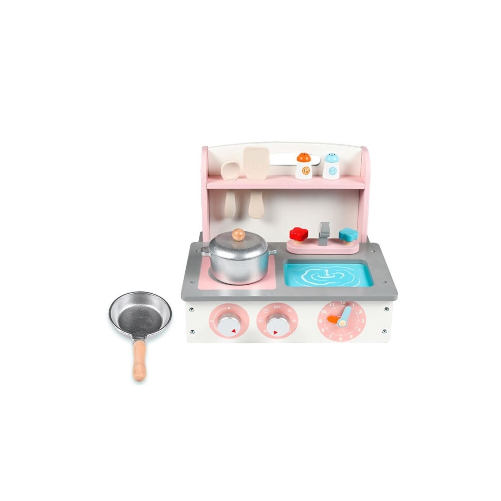 Cuisine Enfant Pliable en Bois LeMiniRider Eazi Kitchen rose