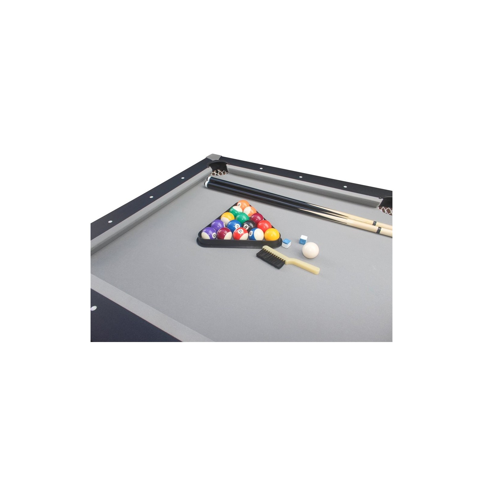 Table multi-jeux 3 en 1 Stanlord : billard, tennis de table et table à manger - noir