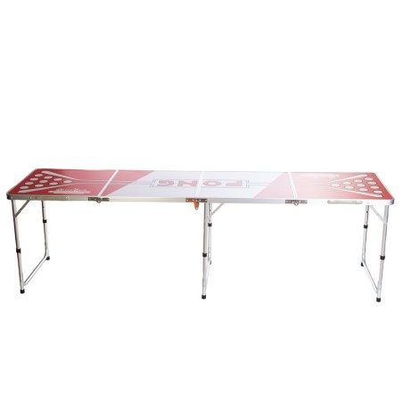 Table Pliante Beer Pong, avec 24 gobelets et 24 balles