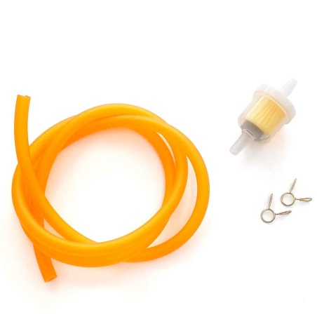 Pièces détachées Dirt bike, Pit bike Durites d'essence + filtre - Orange