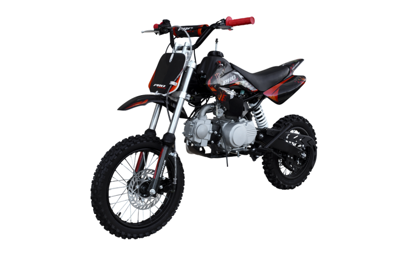 Dirt bike, Pit bike Probike 125cc 12/14 rouge pour adolescents et adultes