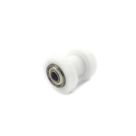 Pièces détachées Dirt bike, Pit bike Roulette de chaine classique en téflon 10mm blanc LMR PARTS