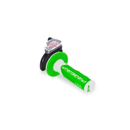 Commandes Pack poignée tirage rapide + poignée progrip 801 blanc/vert LMR PARTS