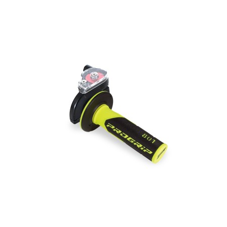 Commandes Pack poignée tirage rapide + poignée progrip 801 noir/jaune LMR PARTS