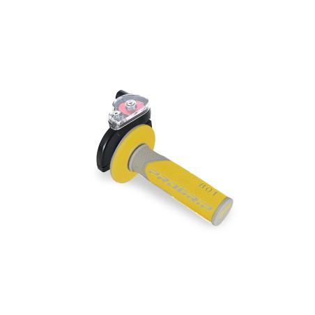 Commandes Pack poignée tirage rapide + poignée progrip 801 gris/jaune LMR PARTS