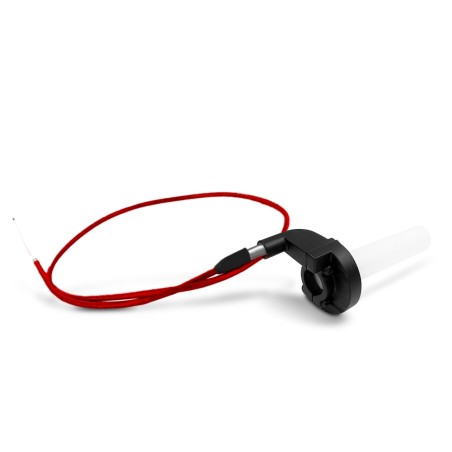 Pièces détachées Dirt bike, Pit bike Tirage rapide acier + câble d'accélérateur 920mm rouge LMR PARTS