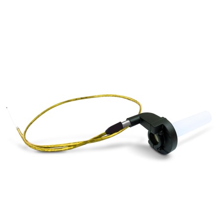 Pièces détachées Dirt bike, Pit bike Tirage rapide acier + câble d'accélérateur 920mm jaune LMR PARTS