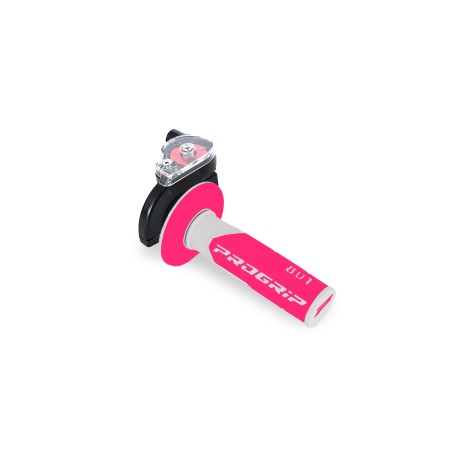 Commandes Pack poignée tirage rapide + poignée progrip 801 blanc/rose LMR PARTS