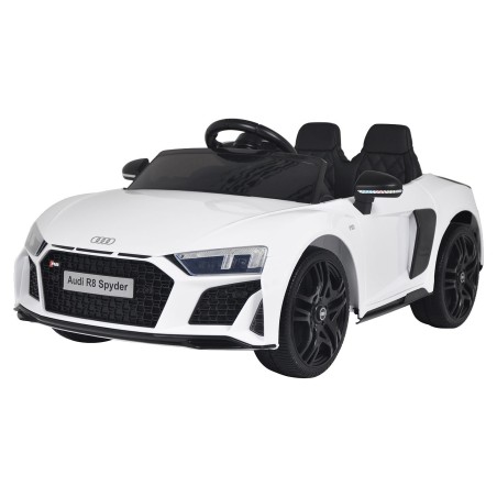 Voiture électrique enfant Audi R8 spyder blanche Voitures électriques