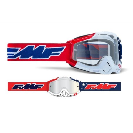 Masque Cross FMF Powercore usa écran transparent équipement Dirt bike, Pit bike, Minimoto