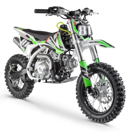 Dirt bike MX 70cc 10/12" - vert pour enfant
