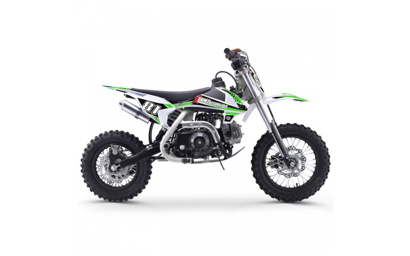 Dirt bike MX 70cc 10/12" - vert pour enfant