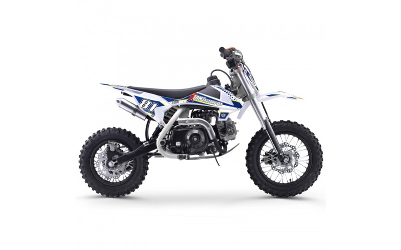 Dirt bike MX 70cc 10/12" - bleu pour enfant