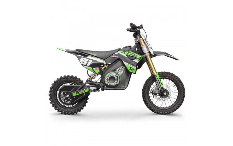 Dirt bike électrique enfant SX1100w 10/12" - vert