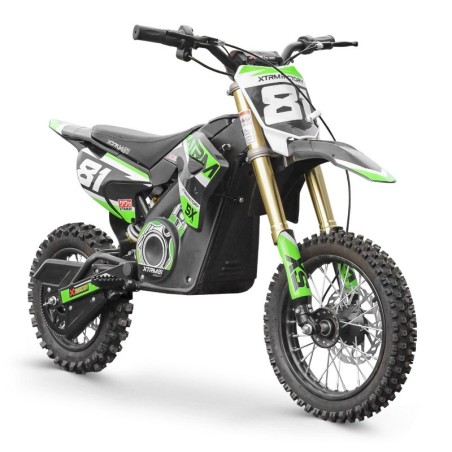 Dirt bike électrique enfant SX1100w 10/12" - vert
