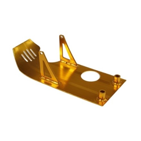 Pièces détachées Dirt bike, Pit bike Sabot moteur aluminium jaune LMR PARTS