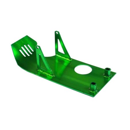 Pièces détachées Dirt bike, Pit bike Sabot moteur aluminium vert LMR PARTS
