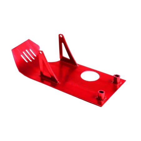 Pièces détachées Dirt bike, Pit bike Sabot moteur aluminium rouge LMR PARTS