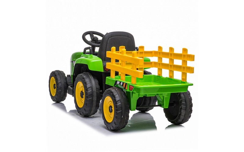 Tracteur électrique enfant vert