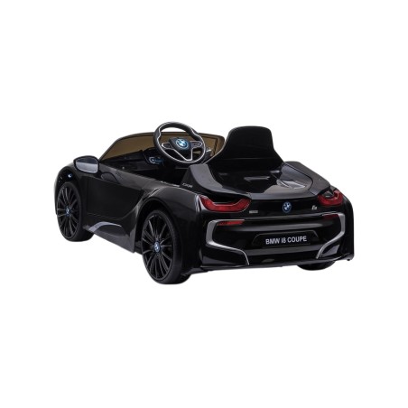 Voiture électrique enfant BMW i8, 2 moteurs 35w, télécommande parentale 2.4 ghz - noir Voitures électriques