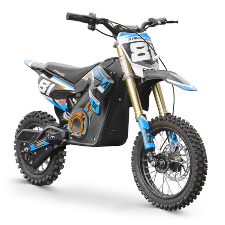 Dirt bike électrique enfant SX 1300w 12/14" - bleu