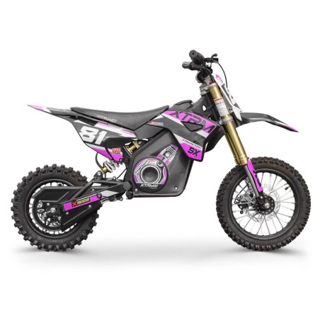 Moto électrique rose pour enfants