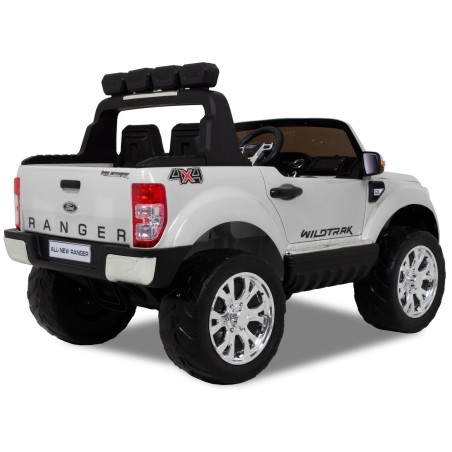 Voiture électrique enfant Ford Ranger 12V, 2 places, 4 moteurs 35W, télécommande parentale 2.4 Ghz - Blanc Voitures électriques