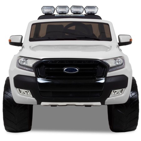 Voiture électrique enfant Ford Ranger 12V, 2 places, 4 moteurs 35W, télécommande parentale 2.4 Ghz - Blanc Voitures électriques