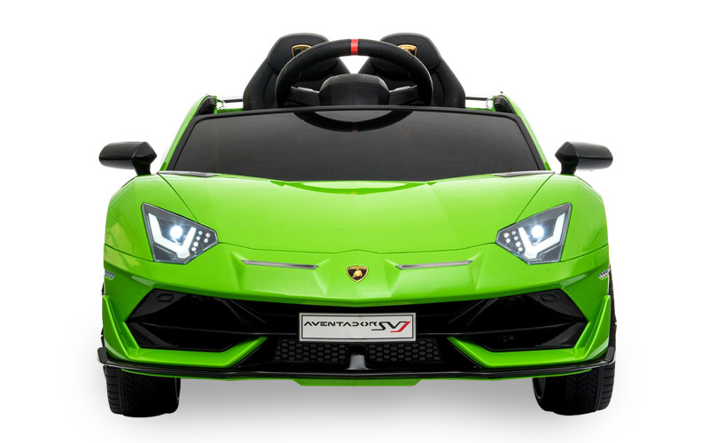 Voiture électrique enfant Lamborghini Aventador SVJ 12V vert, 2 moteurs 35w, télécommande parentale 2.4 Ghz Voitures électriques