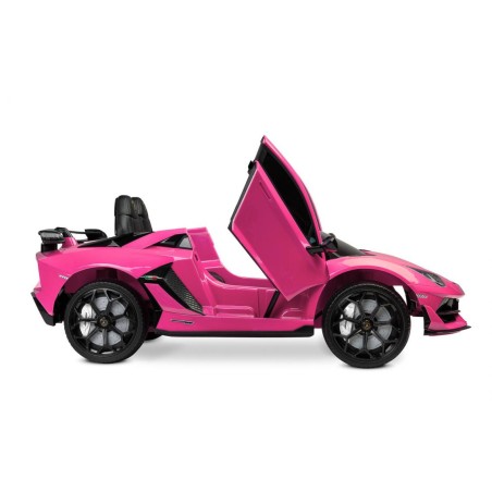 Voiture électrique enfant Lamborghini Aventador SVJ 12V blanc, 2 moteurs 35w, télécommande parentale 2.4 Ghz Voitures électri...