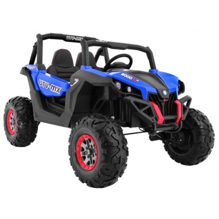 Buggy électrique enfant LMR UTV-MX bleu 24v, 2 places, 2 moteurs 200w, télécommande parentale 2.4 Ghz Voitures électriques