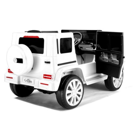 Voiture électrique enfant Mercedes G500 blanc, 2 moteurs 35w, télécommande parentale 2.4 Ghz Voitures électriques
