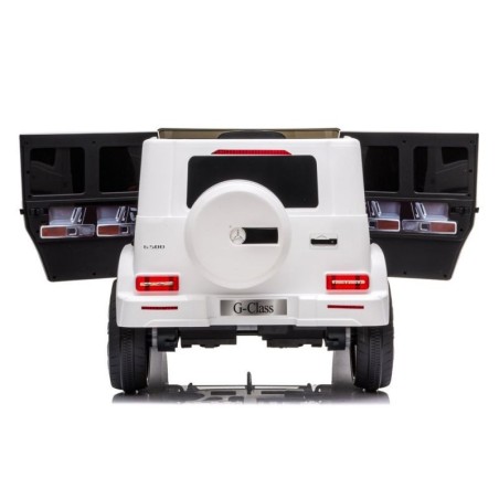 Voiture électrique enfant Mercedes G500 blanc, 2 moteurs 35w, télécommande parentale 2.4 Ghz Voitures électriques